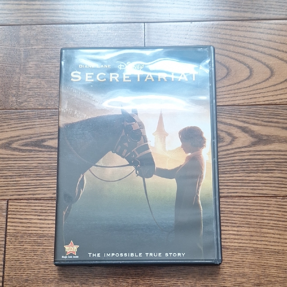 Disney Secretariat DVD with Black and Gold Cover